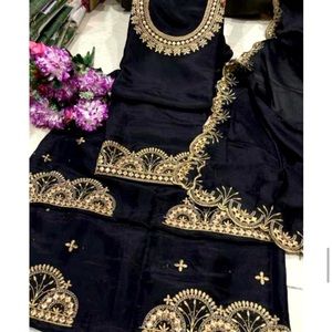 Indian punjabi suit silk suit unstich suit